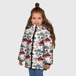Куртка зимняя для девочки CCCP, цвет: 3D-красный — фото 2