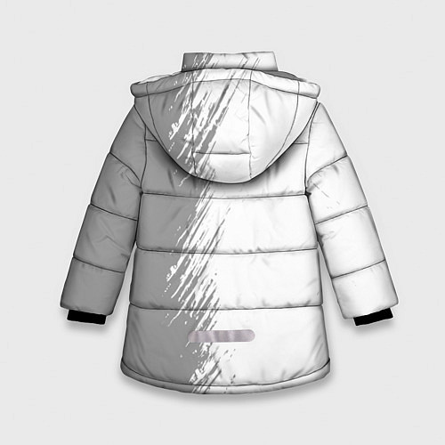 Зимняя куртка для девочки AC Milan sport на светлом фоне по-вертикали / 3D-Черный – фото 2