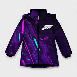 Зимняя куртка для девочки Forza Horizon neon gaming