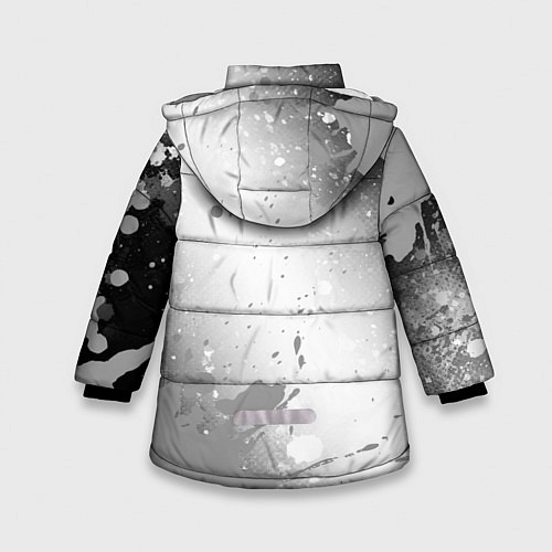 Зимняя куртка для девочки Hoffenheim sport на светлом фоне вертикально / 3D-Черный – фото 2