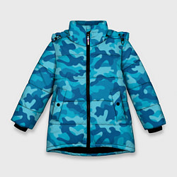 Куртка зимняя для девочки Камуфляж Люсии из gta 6, цвет: 3D-черный