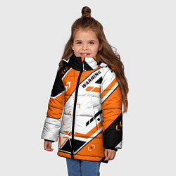 Куртка зимняя для девочки Asiimov AWP skin, цвет: 3D-черный — фото 2