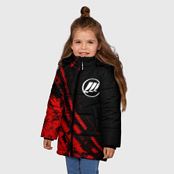 Куртка зимняя для девочки Lifan sport grunge, цвет: 3D-красный — фото 2