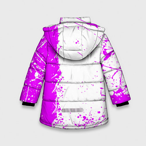 Зимняя куртка для девочки Fortnite pink color / 3D-Черный – фото 2