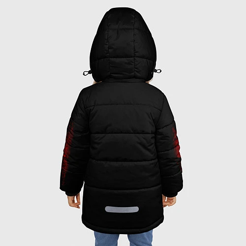 Зимняя куртка для девочки Linkin Park: Red style / 3D-Красный – фото 4