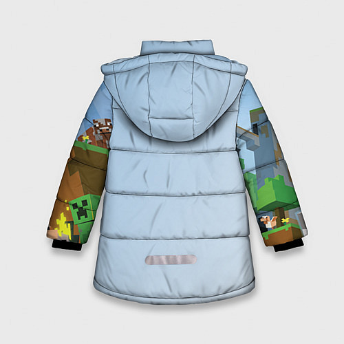 Зимняя куртка для девочки Minecraft World / 3D-Черный – фото 2