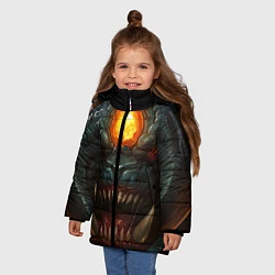 Куртка зимняя для девочки Roshan Rage, цвет: 3D-светло-серый — фото 2