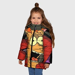 Куртка зимняя для девочки Frai Horrified, цвет: 3D-красный — фото 2