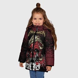 Куртка зимняя для девочки Metallica: XXX, цвет: 3D-светло-серый — фото 2