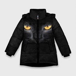 Зимняя куртка для девочки Черная кошка
