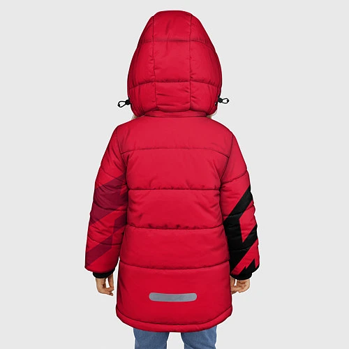 Зимняя куртка для девочки Sevilla FC / 3D-Красный – фото 4