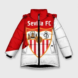 Куртка зимняя для девочки Sevilla FC, цвет: 3D-черный