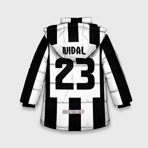 Зимняя куртка для девочки Juventus: Vidal / 3D-Черный – фото 2