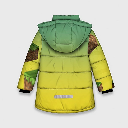 Зимняя куртка для девочки Minecraft Tree / 3D-Черный – фото 2
