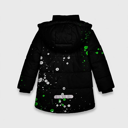 Зимняя куртка для девочки Green Day: Acid Colour / 3D-Черный – фото 2