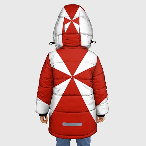 Зимняя куртка для девочки Флаг ВВ / 3D-Красный – фото 4