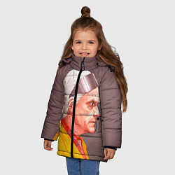 Куртка зимняя для девочки Доктор Браун, цвет: 3D-светло-серый — фото 2