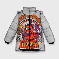 Куртка зимняя для девочки Freddy Pizza, цвет: 3D-черный
