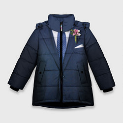 Куртка зимняя для девочки Жених, цвет: 3D-черный
