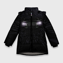 Куртка зимняя для девочки Audi, цвет: 3D-светло-серый