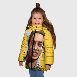 Куртка зимняя для девочки Ronaldinho Art, цвет: 3D-красный — фото 2