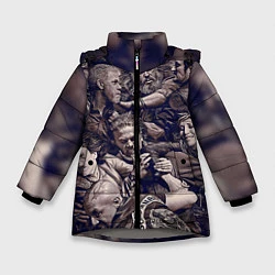 Куртка зимняя для девочки Sons Of Anarchy, цвет: 3D-светло-серый