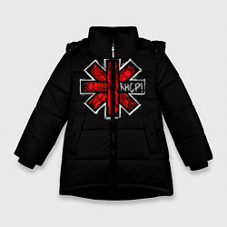 Куртка зимняя для девочки RHCP Symbol, цвет: 3D-черный