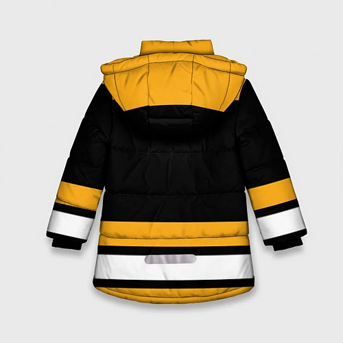 Зимняя куртка для девочки Boston Bruins / 3D-Черный – фото 2