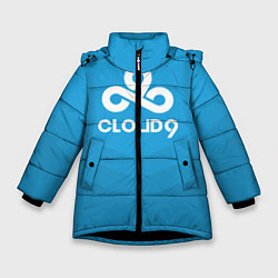 Куртка зимняя для девочки Cloud 9, цвет: 3D-черный