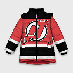 Куртка зимняя для девочки New Jersey Devils, цвет: 3D-красный