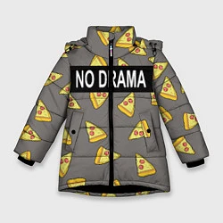 Куртка зимняя для девочки No drama, цвет: 3D-черный