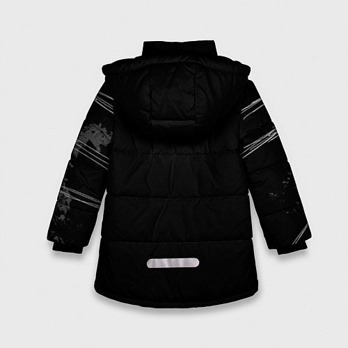 Зимняя куртка для девочки Сноубордист / 3D-Черный – фото 2