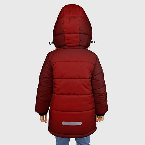 Зимняя куртка для девочки 23 февраля / 3D-Красный – фото 4