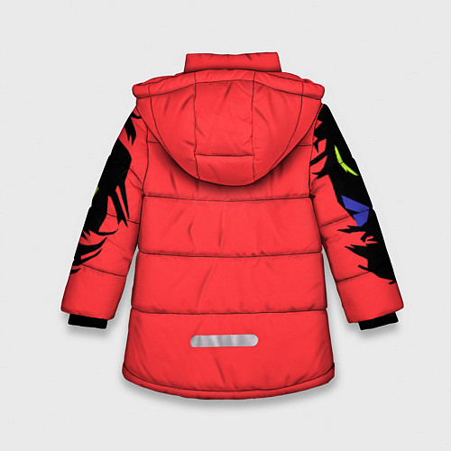 Зимняя куртка для девочки Jim morrison / 3D-Черный – фото 2