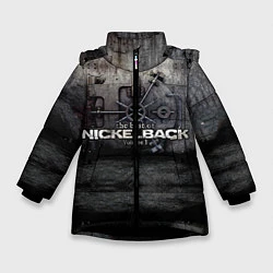 Куртка зимняя для девочки Nickelback Repository, цвет: 3D-черный