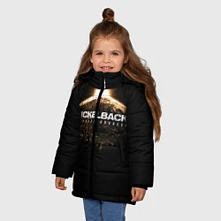 Куртка зимняя для девочки Nickelback: No fixed address, цвет: 3D-светло-серый — фото 2