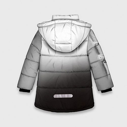 Зимняя куртка для девочки Юрий Гагарин / 3D-Черный – фото 2