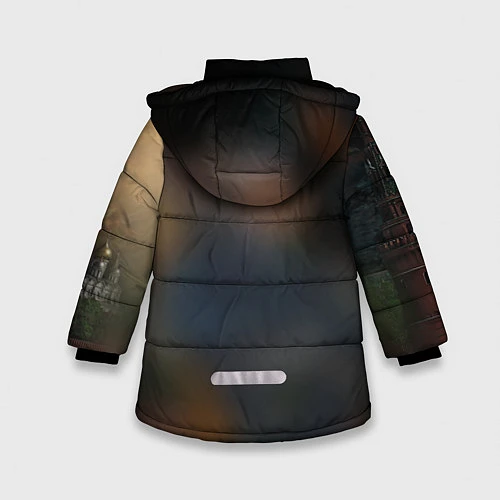 Зимняя куртка для девочки Сталин военный / 3D-Черный – фото 2