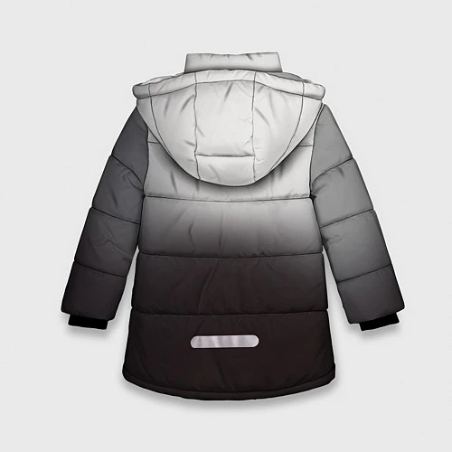 Зимняя куртка для девочки АлисА: Трасса E95 / 3D-Черный – фото 2