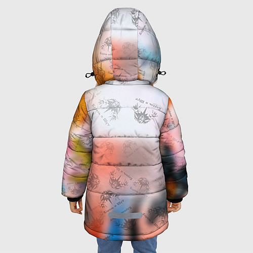 Зимняя куртка для девочки Король и Шут / 3D-Красный – фото 4
