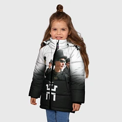 Куртка зимняя для девочки Пикник, цвет: 3D-черный — фото 2