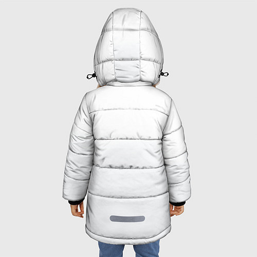 Зимняя куртка для девочки Группа Пикник / 3D-Светло-серый – фото 4