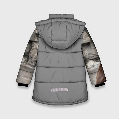 Зимняя куртка для девочки Русский медведь / 3D-Черный – фото 2