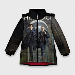 Куртка зимняя для девочки Sherlock Break, цвет: 3D-красный
