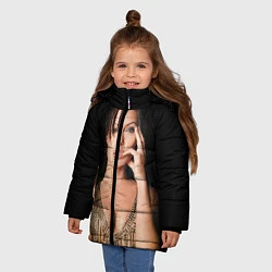 Куртка зимняя для девочки Angelina Jolie, цвет: 3D-светло-серый — фото 2