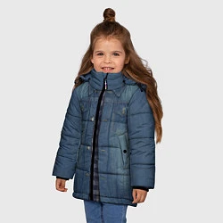 Куртка зимняя для девочки Джинсовка, цвет: 3D-светло-серый — фото 2