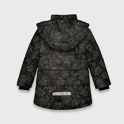Зимняя куртка для девочки Я Русский / 3D-Светло-серый – фото 2