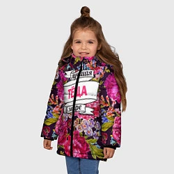 Куртка зимняя для девочки Тёще, цвет: 3D-черный — фото 2