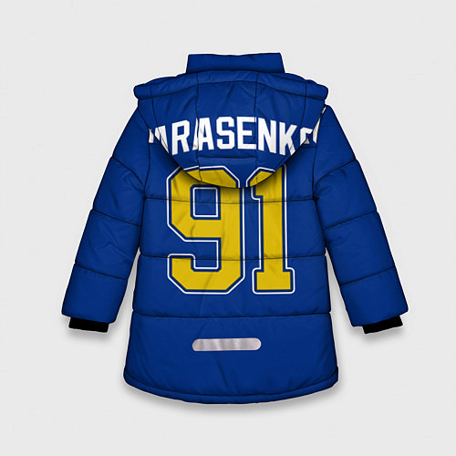 Зимняя куртка для девочки St Louis Blues: Tarasenko 91 / 3D-Красный – фото 2