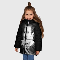 Куртка зимняя для девочки Фредди Меркьюри, цвет: 3D-черный — фото 2